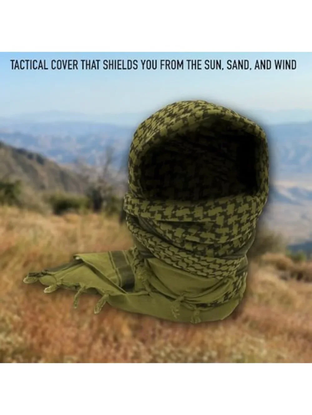 Tactical Desert Shemagh Scarf | Lightweight, Versatile, Stylish Headwear